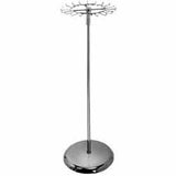 1-Tier Revolving Belt Rack w/ Round Tubing - Chrome