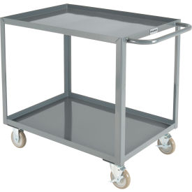 Global Industrial Steel Utility Cart w/2 Tray Shelves 1200 lb. Capacity 36"L x 24"W x 35"H