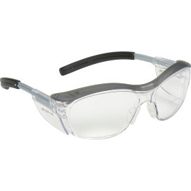 3M™ NUVO™ Reader Safety Glasses Clear Lens Gray Frame 1.5 Diopter