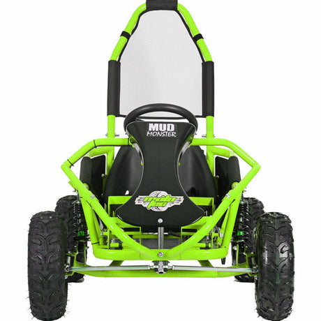 Mototec Mud Monster 98cc Go Kart Full Suspension Green