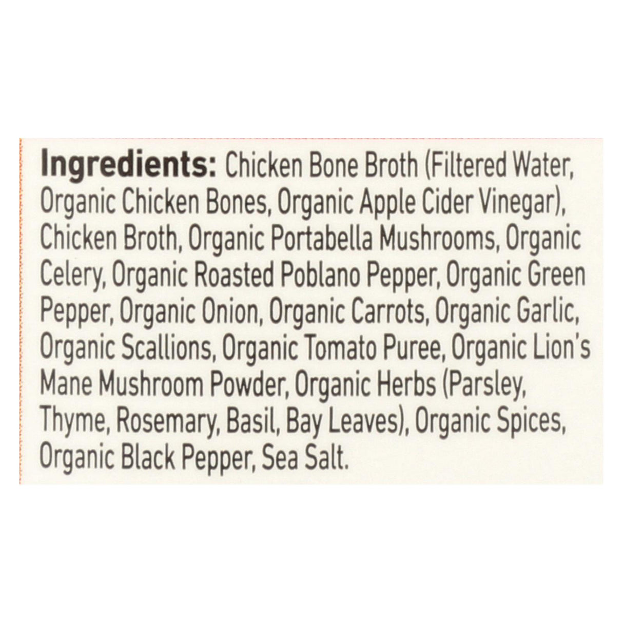 Kettle & Fire Mushroom Chicken Bone Broth  - Case Of 6 - 16.9 Oz