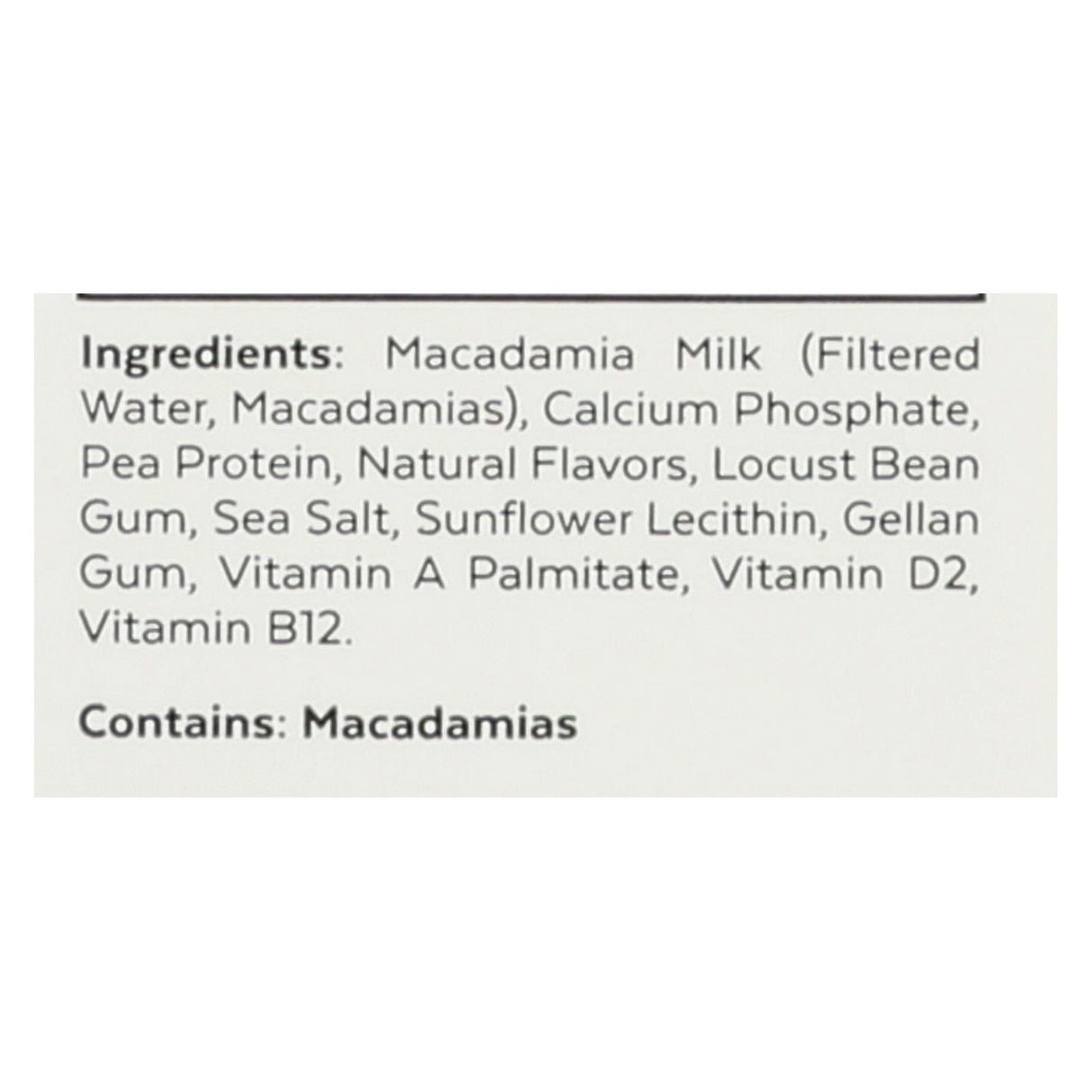 Milkadamia Macadamia Milk With Unsweetened Vanilla  - Case Of 6 - 32 Fz