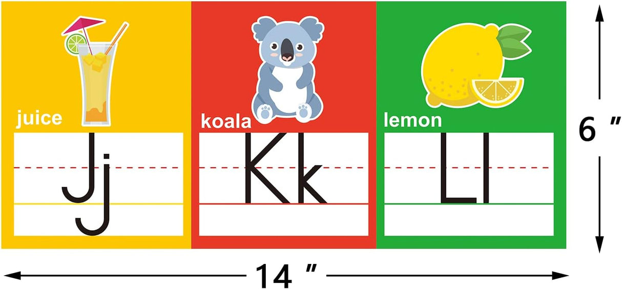 Alphabet Line Bulletin Board Set ABC Number 0-20 Wall Decorations for Pre-School Kindergarten Elementary Classroom Nursery Homeschool