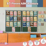 Bulletin Board Letters - ABC Alphabet Poster Classroom Decor Set Preschool English Poster Kindergarten/Primary School Classroom Wall Decor Daycare/Homeschool Supplies