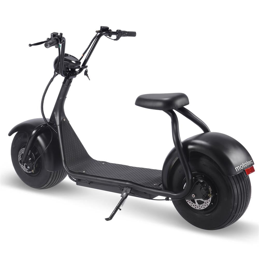 Fat Tire 60v 18ah 2000w Lithium Electric Scooter Black