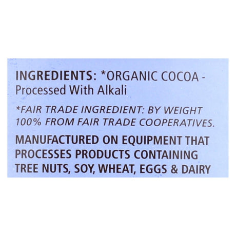 Equal Exchange Organic Baking Cocoa - Case Of 6 - 8 Oz.
