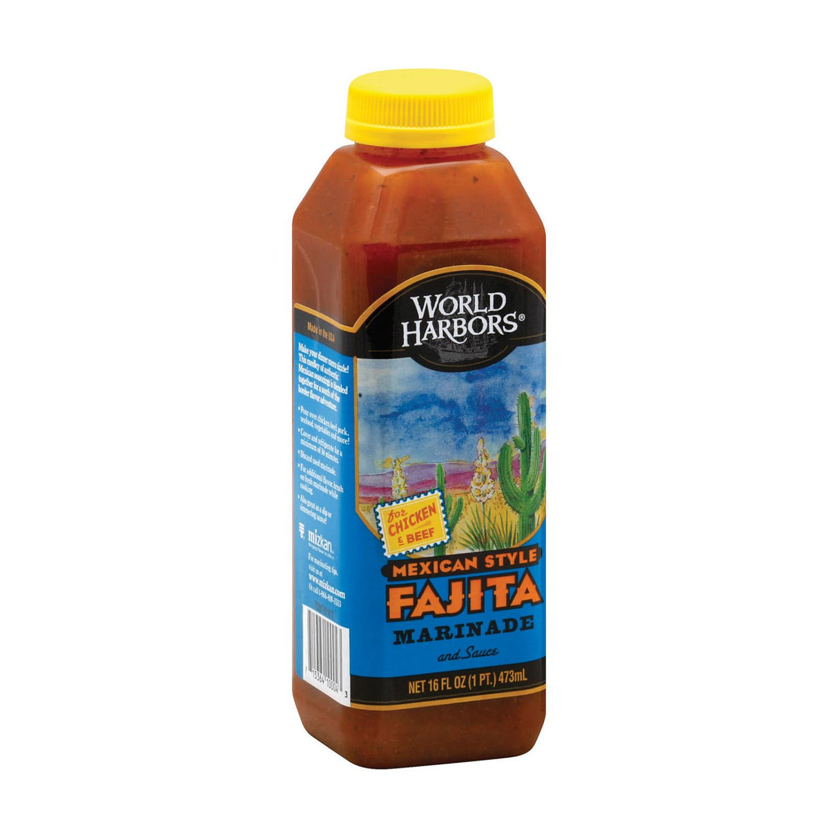 World Harbor Fajita Marinade And Sauce Mexican Style - Case Of 6 - 16 Fl Oz.
