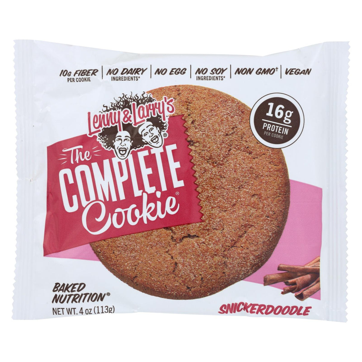 Lenny And Larry's Snickerdoodle Cookie - Cinnamon - Case Of 12 - 4 Oz.