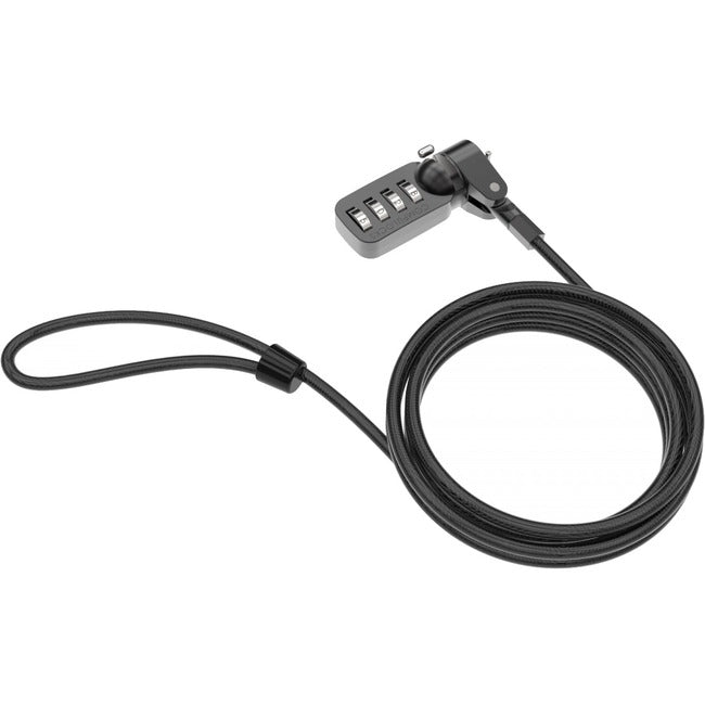 Universal Laptop Security Cable T-bar - With 4 dial Combination Lock