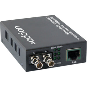 AddOn 10/100/1000Base-TX(RJ-45) to 1000Base-LX(ST) SMF 1310nm 20km Media Converter