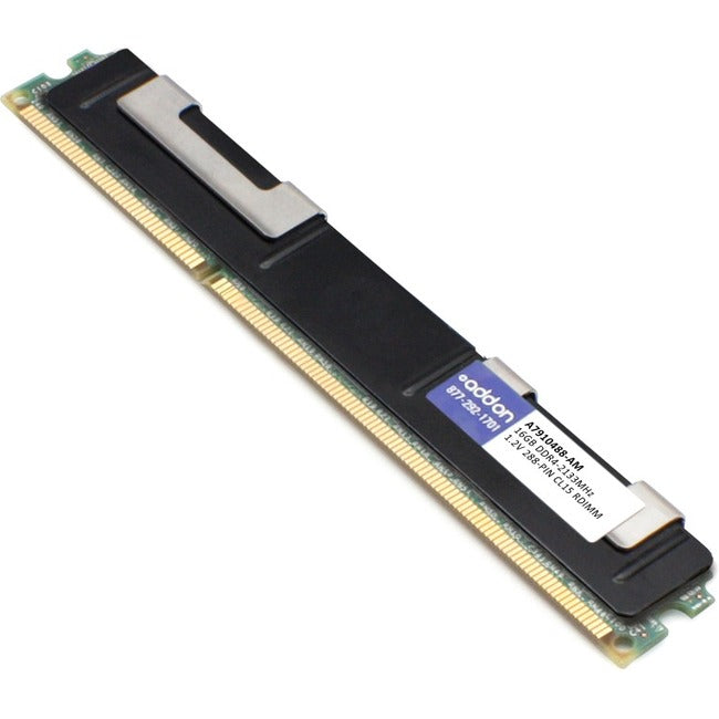 AddOn AM2133D4DR4RLP/16G x1 Dell A7910488 Compatible Factory Original 16GB DDR4-2133MHz Registered ECC Dual Rank x4 1.2V 288-pin CL15 RDIMM