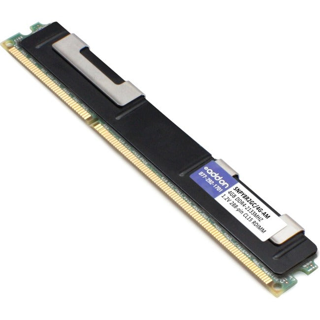 AddOn AM2133D4SR8RLP/4G x1 Dell SNPY8R2GC/4G Compatible Factory Original 4GB DDR4-2133MHz Registered ECC Single Rank x8 1.2V 288-pin CL15 RDIMM