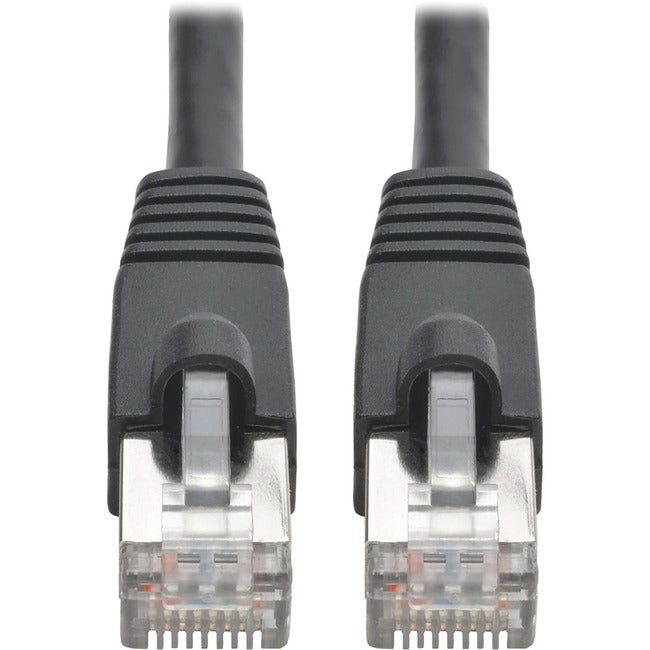 Tripp Lite Cat6a Snagless Shielded STP Patch Cable 10G, PoE Black M/M 30ft