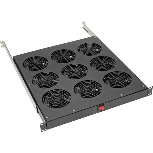 Tripp Lite Fan Tray for 19in Racks, 9 120V Fans 576 CFM C14 Inlet 1URM