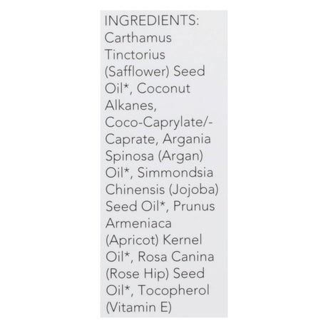 Nourish Organic Face Serum - Pure Hydrating Argan Apricot And Rosehip - .7 Oz