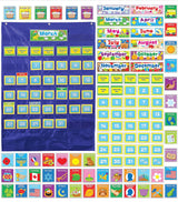 Carson Dellosa 25" X 35" Deluxe Calendar Pocket Chart, Monthly Calendar Pocket Chart for Classroom with Day, Week, Holiday Cards and Storage Pouches and More
