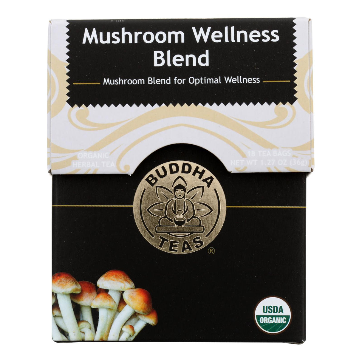 Buddha Teas - Tea Mushroom Wllnss Blend - Case Of 6-18 Bag