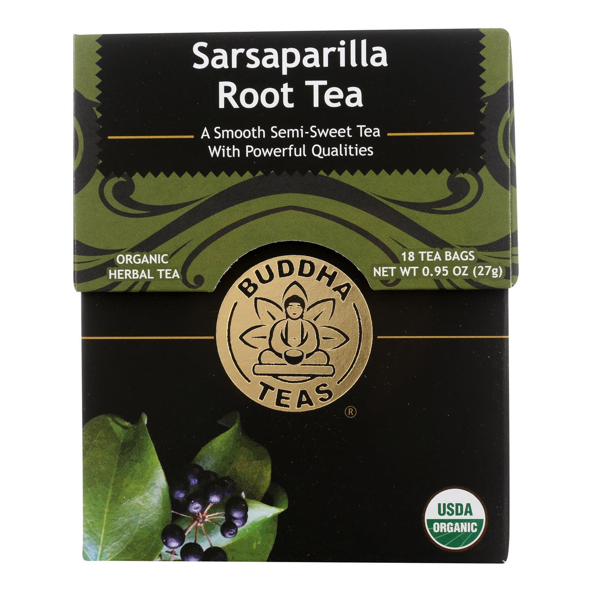 Buddha Teas - Tea Organic Sarsaparilla - Case Of 6 - 18 Bag