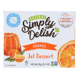 Simply Delish Natural Jel Dessert - Orange - Case Of 6 - 1.6 Oz.