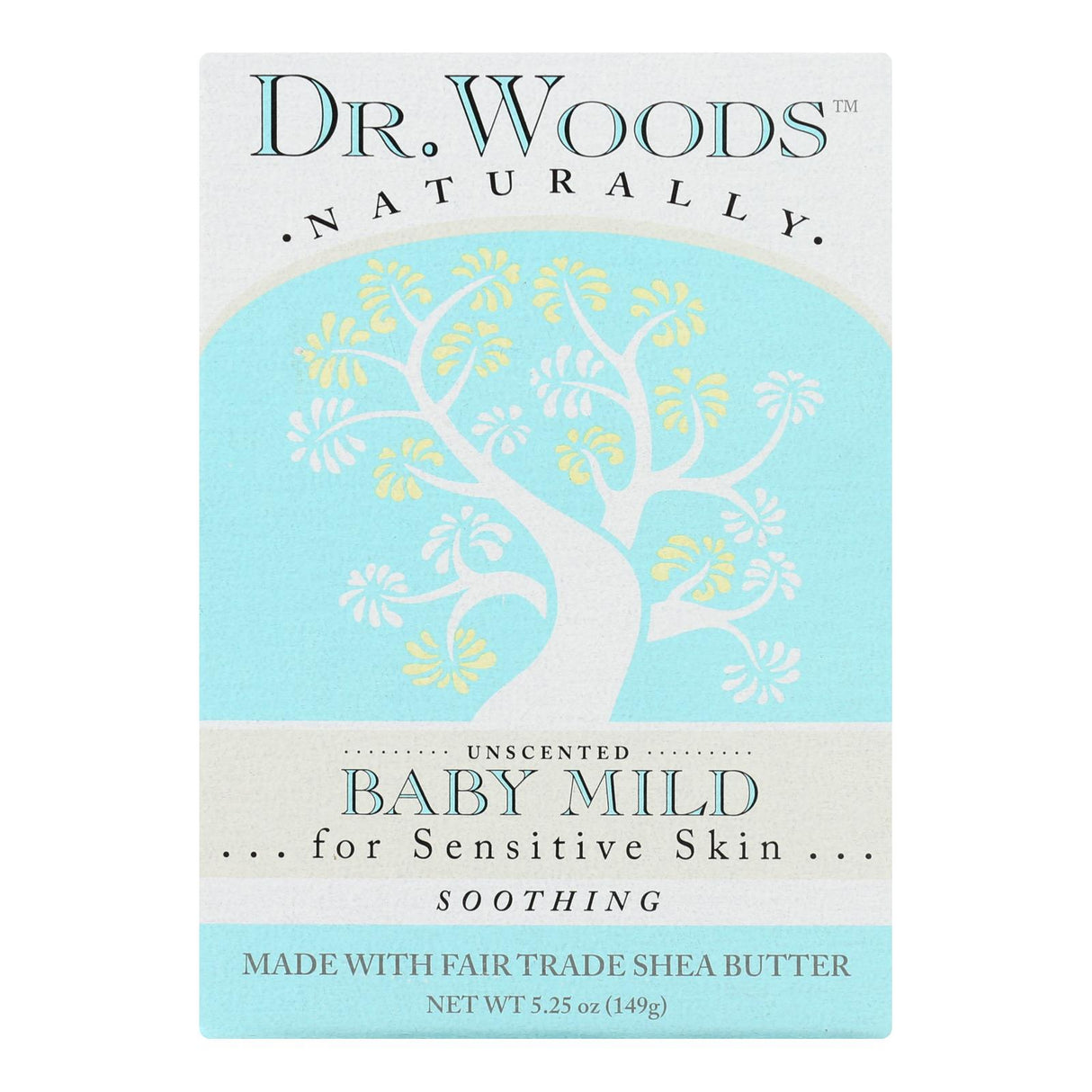 Dr. Woods Bar Soap Baby Mild Unscented - 5.25 Oz