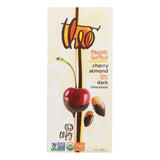 Theo Chocolate Organic Chocolate Bar - Classic - Dark Chocolate - 70 Percent Cacao - Cherry And Almond - 3 Oz Bars - Case Of 12