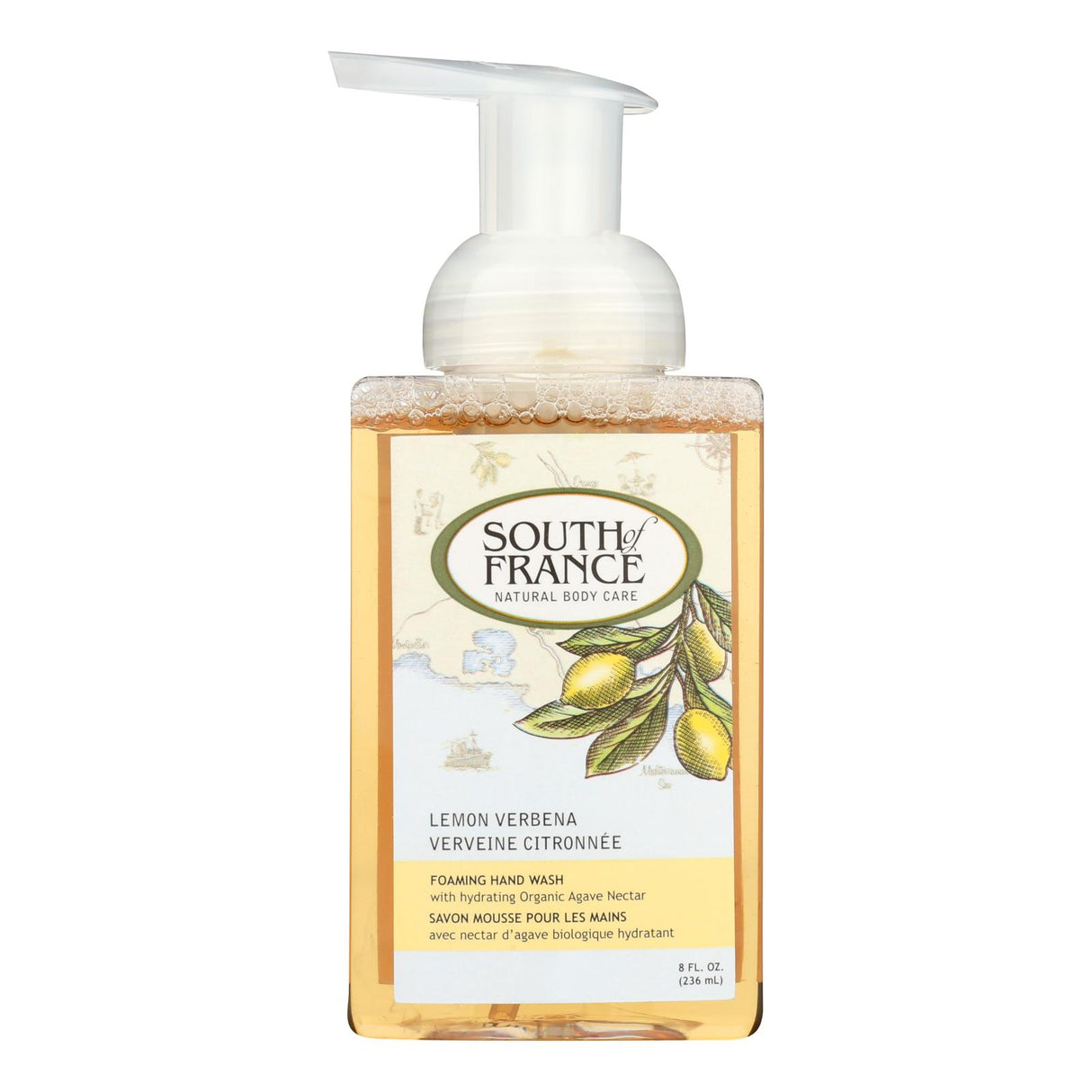 South Of France Hand Soap - Foaming - Lemon Verbena - 8 Oz - 1 Each