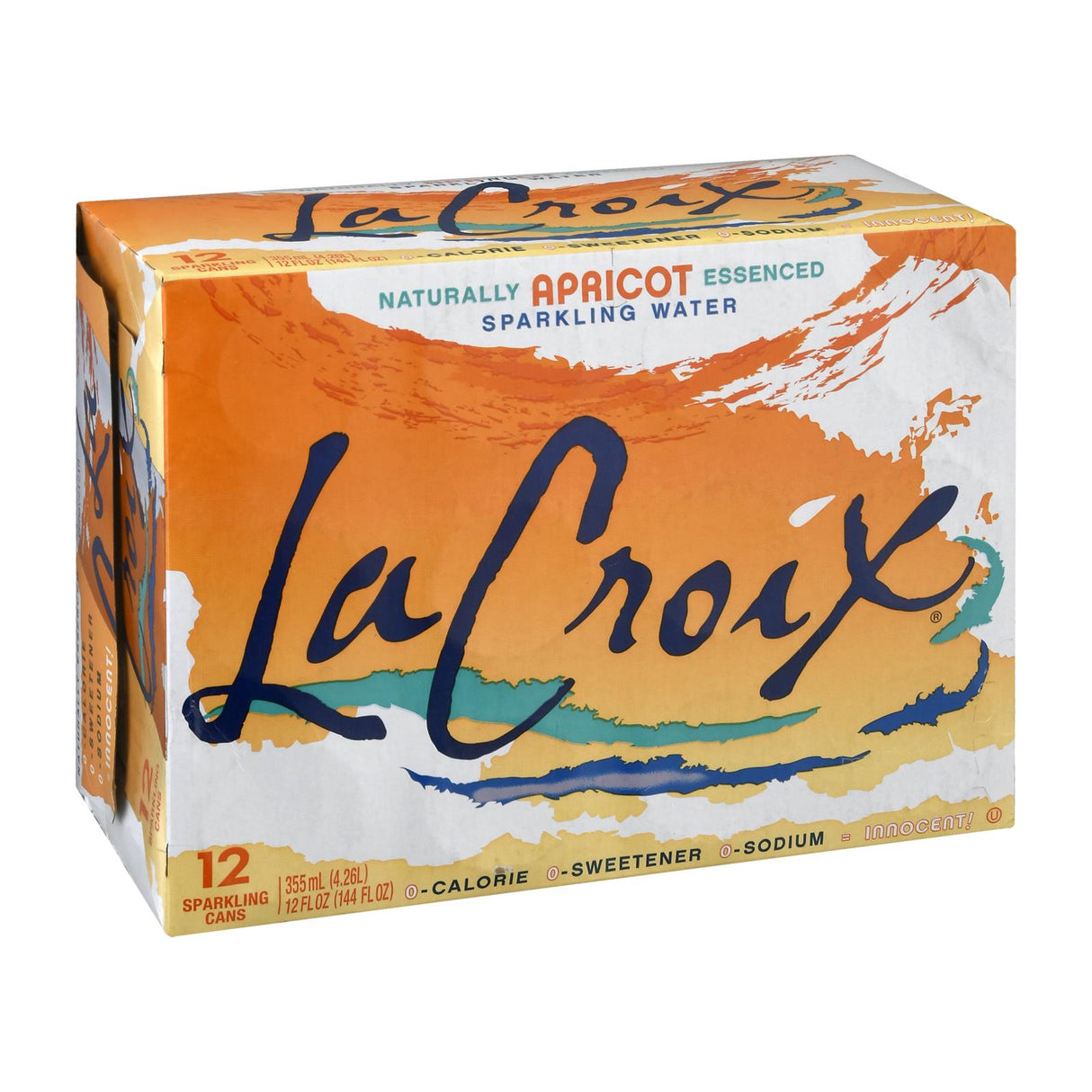 Lacroix Sparkling Water - Apricot - Case Of 2 - 12 Fl Oz.