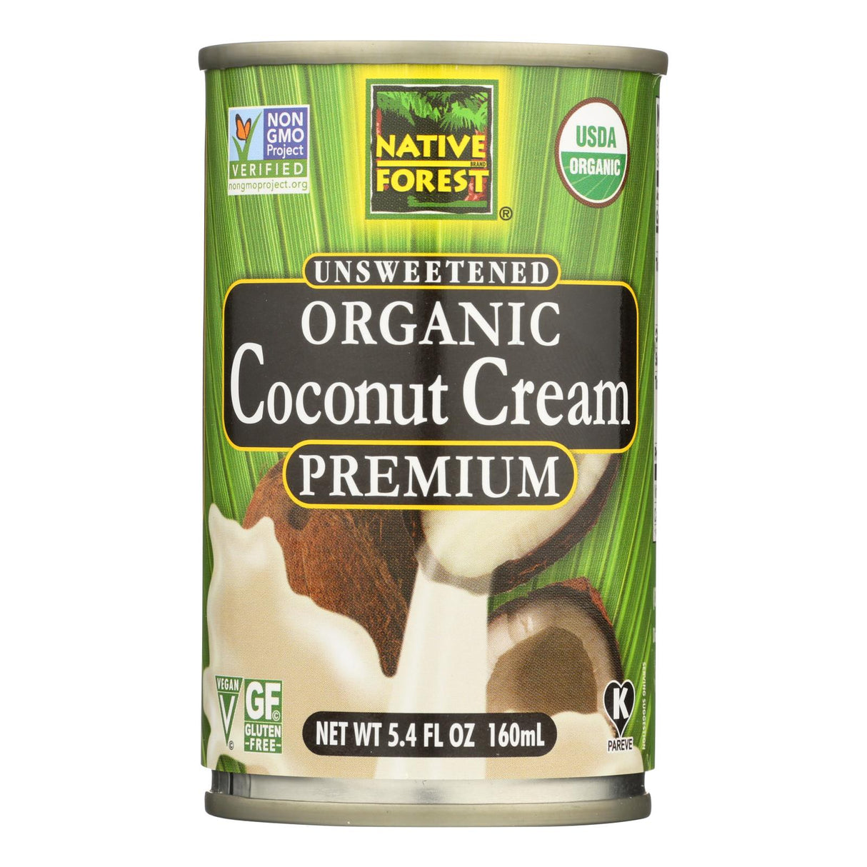 Native Forest Organic Cream Premium - Coconut - Case Of 12 - 5.4 Fl Oz.