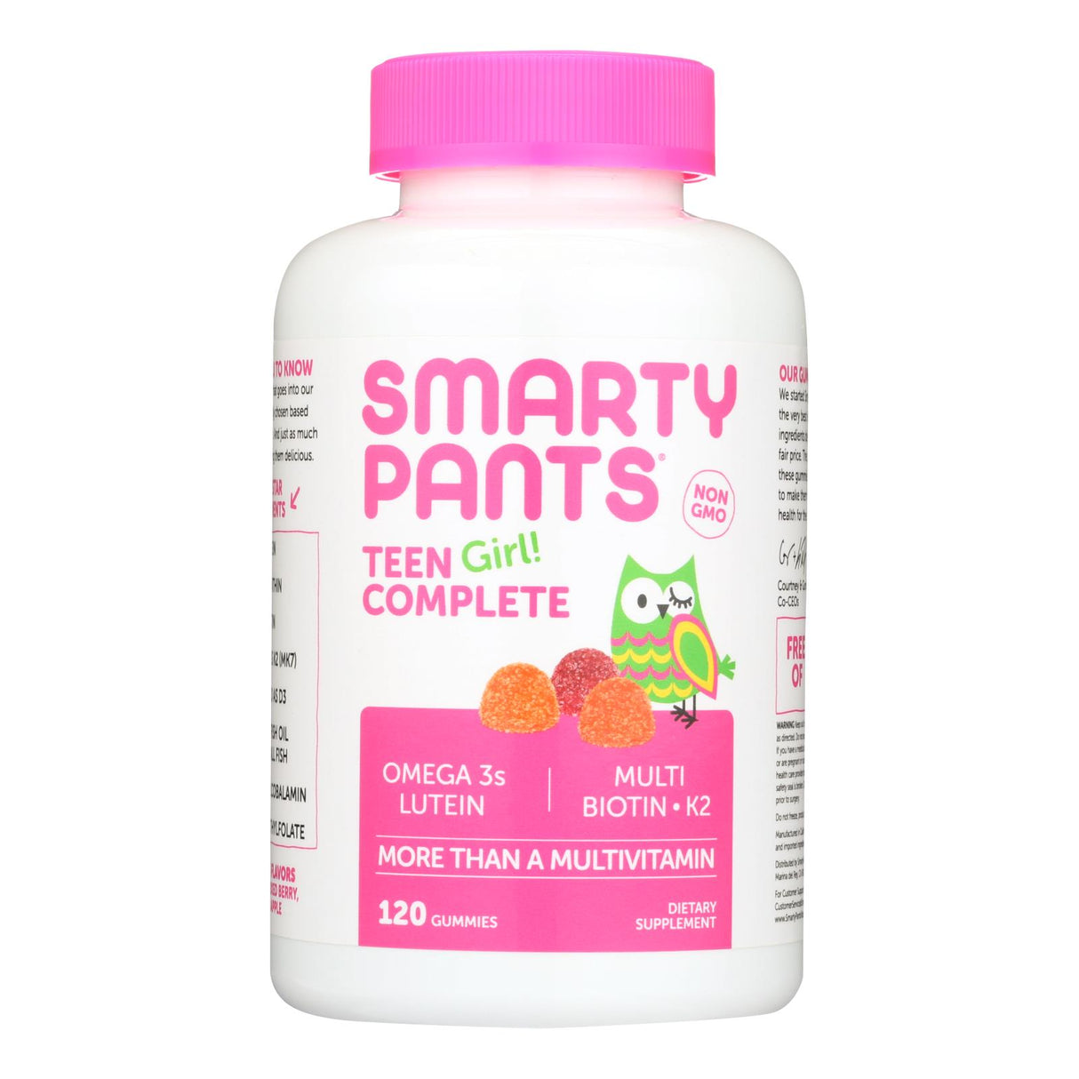 Smartypants Gummy Multivitamin -teen Girl Complete - 120 Count