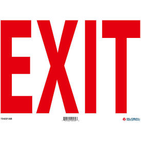 Global Industrial™ Exit Sign 14''W x 10''H Aluminum