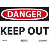 Global Industrial™ Danger Keep Out 7x10 Aluminum