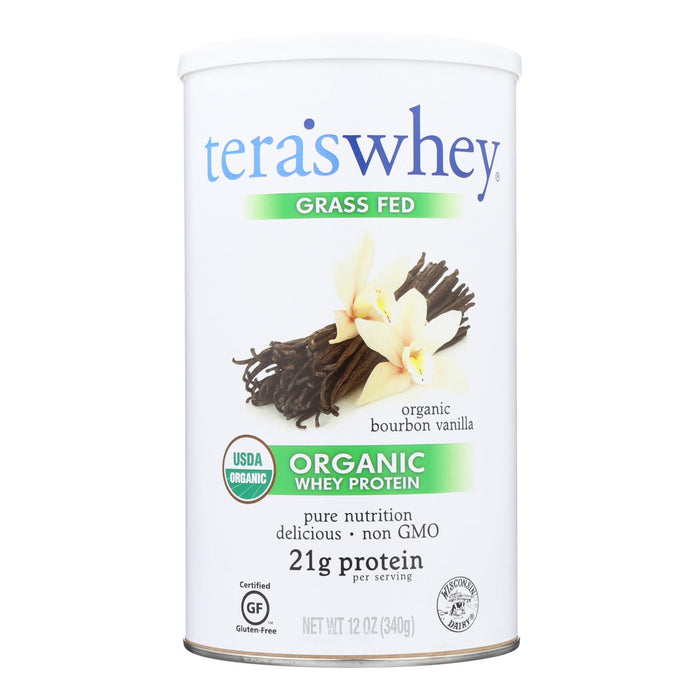 Teras Whey Protein Powder - Whey - Organic - Bourbon Vanilla - 12 Oz