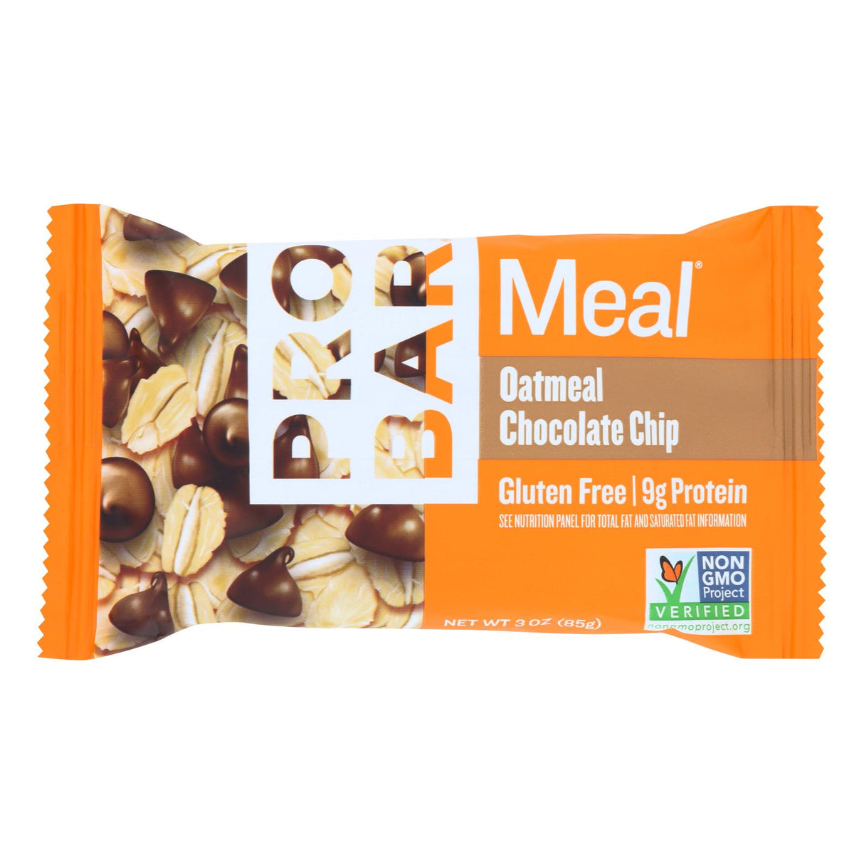 Probar Meal Bar Oatmeal Chocolate Chip  - Case Of 12 - 3 Oz