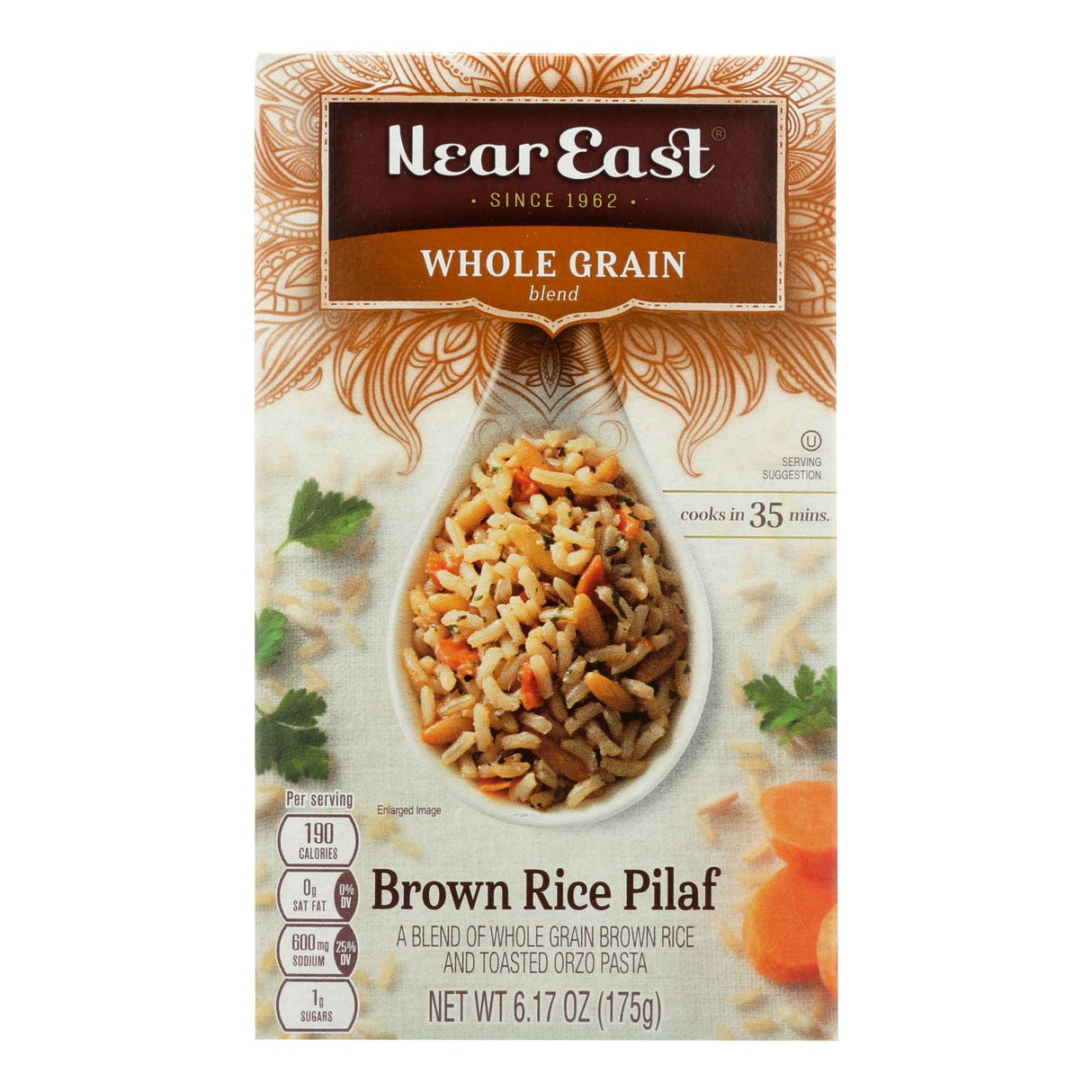 Near East Pilaf Brown Rice - Brown - Case Of 12 - 6.17 Oz.