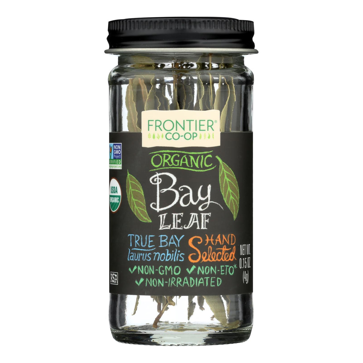 Frontier Herb Bay Leaf - Organic - Whole - .15 Oz