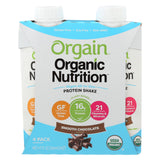 Orgain Organic Vegan Nutrition Shakes - Smooth Chocolate - Case Of 3 - 4/11 Fz
