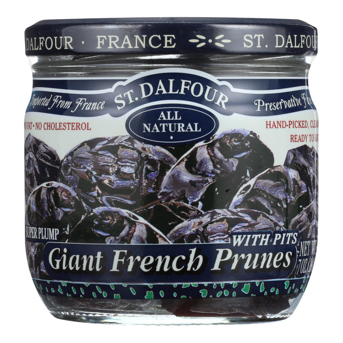 St Dalfour Prunes - French - Giant - With Pits - 7 Oz - Case Of 6