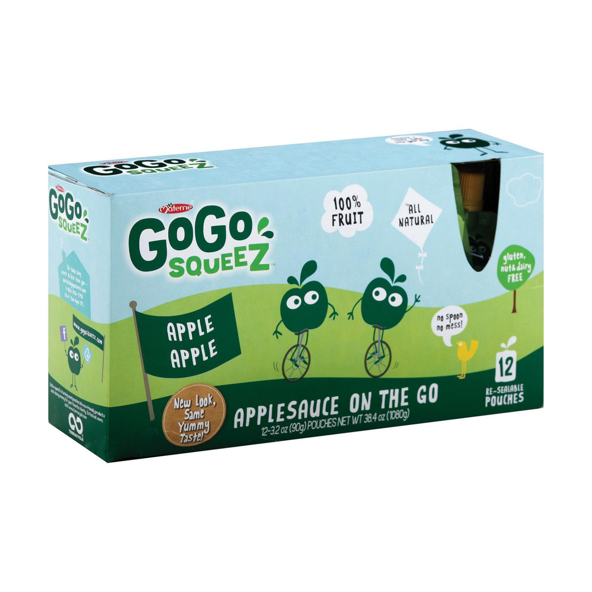 Gogo Squeeze Organic Applesauce - Apple - Case Of 6 - 3.2 Oz.