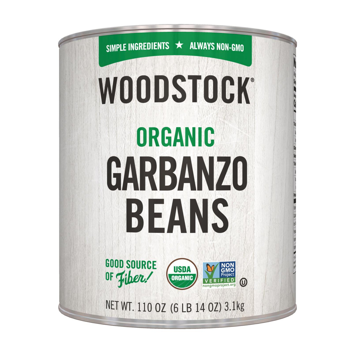 Woodstock Organic Garbanzo Beans - Case Of 6 - 110 Oz