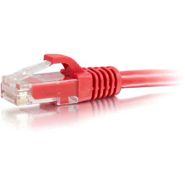 C2G-8ft Cat6 Snagless Unshielded (UTP) Network Patch Cable - Red
