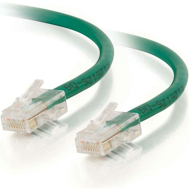 C2G-9ft Cat6 Non-Booted Unshielded (UTP) Network Patch Cable - Green