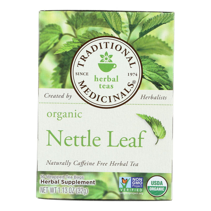 Traditional Medicinals Organic Nettle Leaf Herbal Tea - 16 Tea Bags - Case Of 6