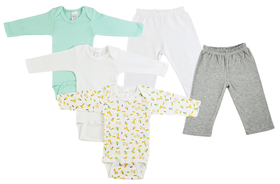 Infant Boys Long Sleeve Onezies And Track Sweatpants