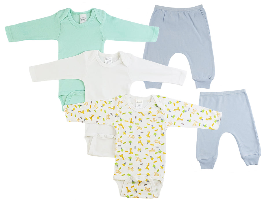 Infant Boys Long Sleeve Onezies And Joggers