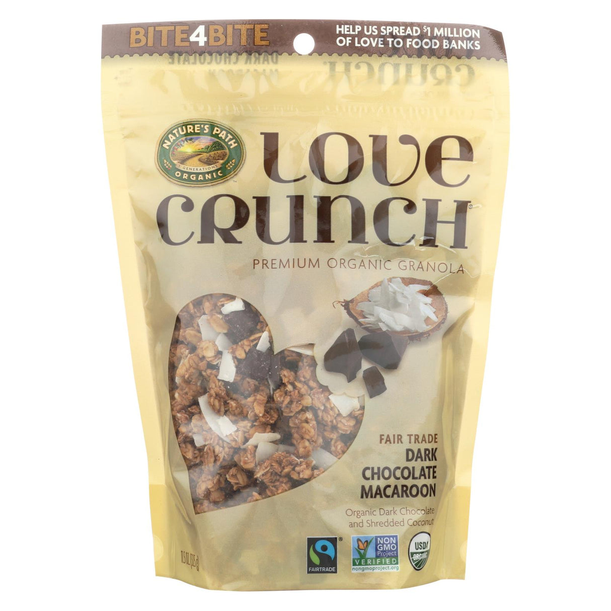 Nature's Path Love Crunch - Dark Chocolate Macaroon - Case Of 6 - 11.5 Oz.