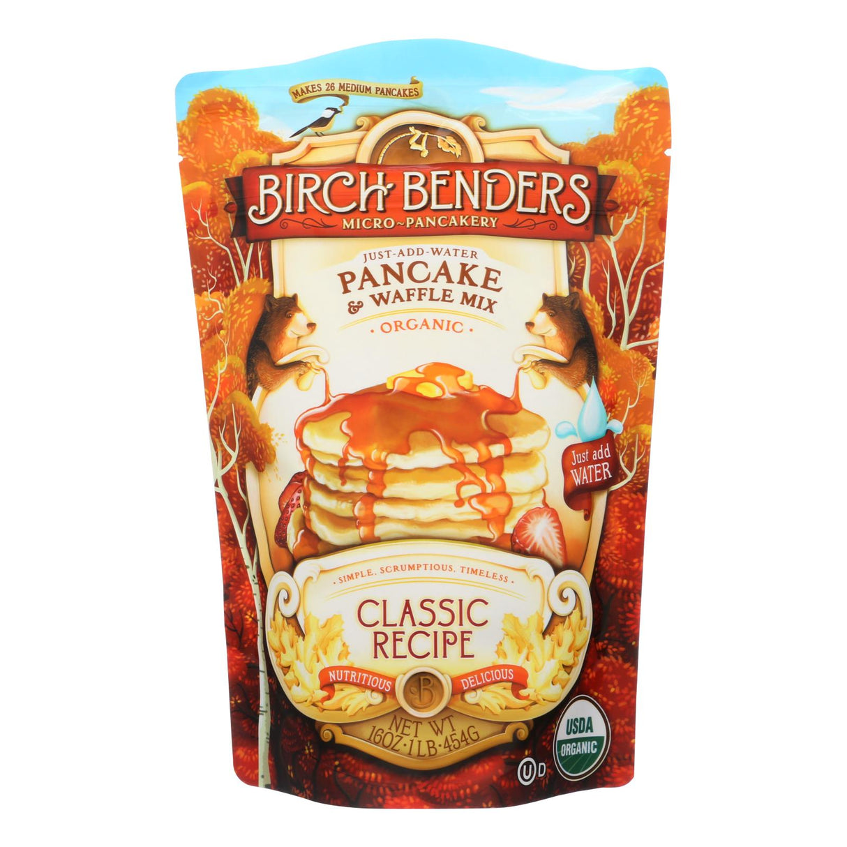 Birch Benders Pancake And Waffle Mix - Classic - Case Of 6 - 16 Oz.
