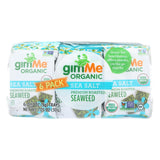 Gimme Seaweed Snacks Organic Roasted Seaweed Snack - Sea Salt - Case Of 8 - 6/.17 Oz