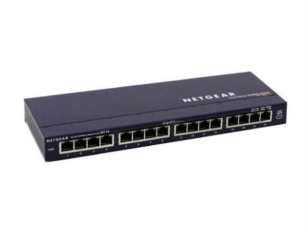 Netgear Gs116 Prosafe 16 Port Gigabit Desktop Switch