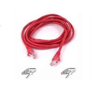 Belkin International Inc 10ft Cat6 Snagless Patch Cable, Utp, Red Pvc Jacket, 23awg, 50 Micron, Gold Plat