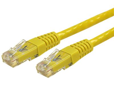 Startech 15ft Yellow Cat6 Ethernet Cable Delivers Multi Gigabit 1/2.5/5gbps & 10gbps Up T